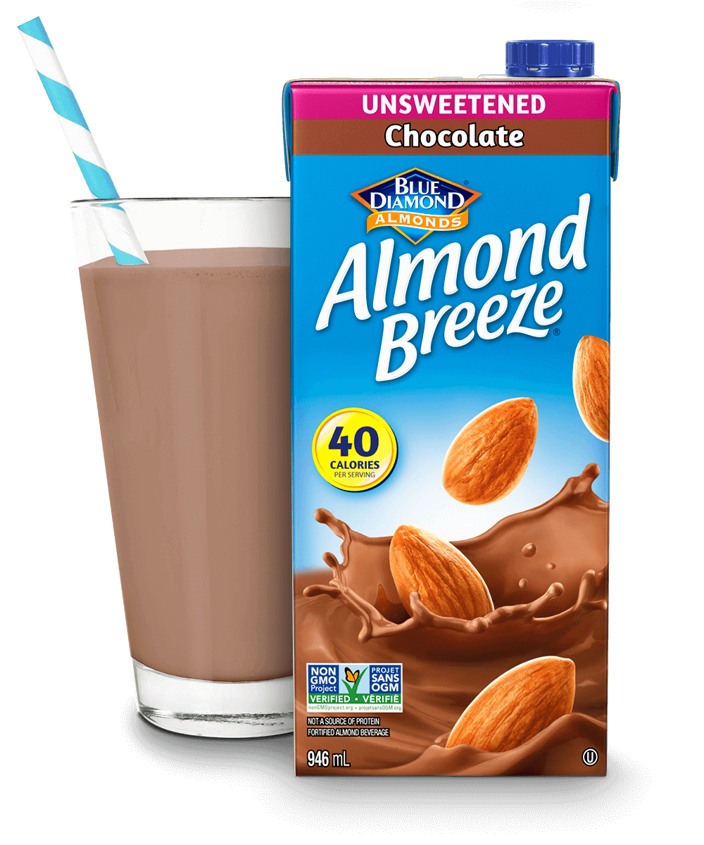 Almond Breeze Shelf Stable Unsweetened Chocolate packaging