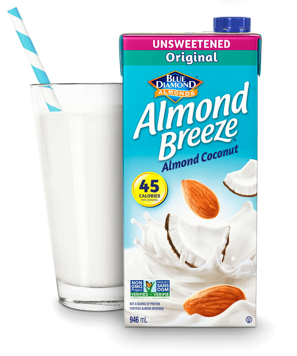 Almond Breeze Shelf Stable Unsweetened Original packaging