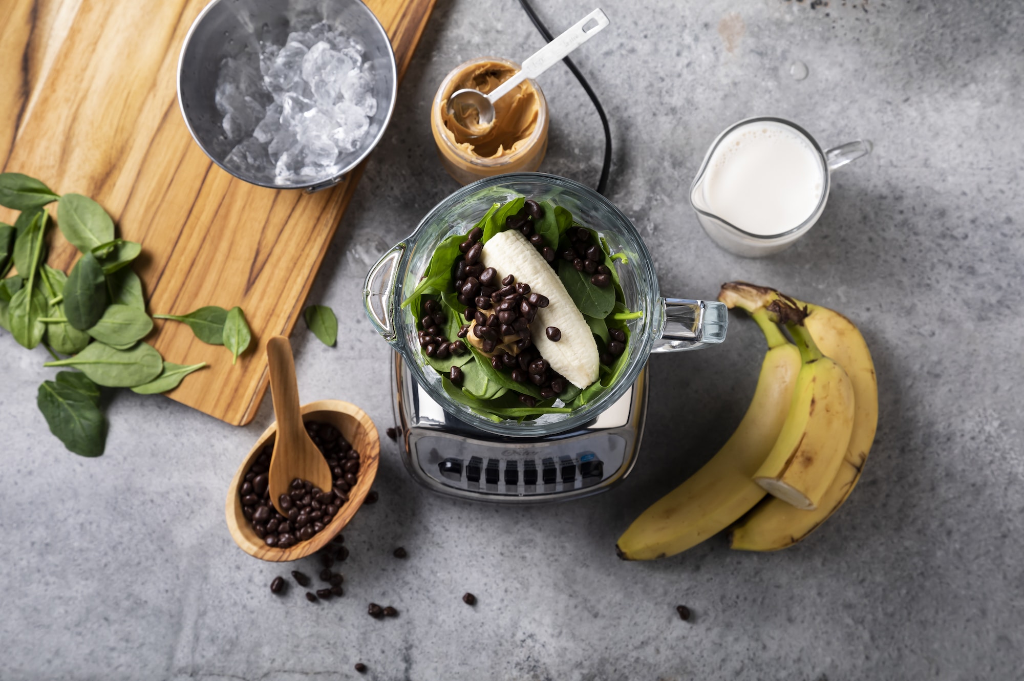 PB Banana & Cacao Green Smoothie Recipe | Almond Breeze Canada