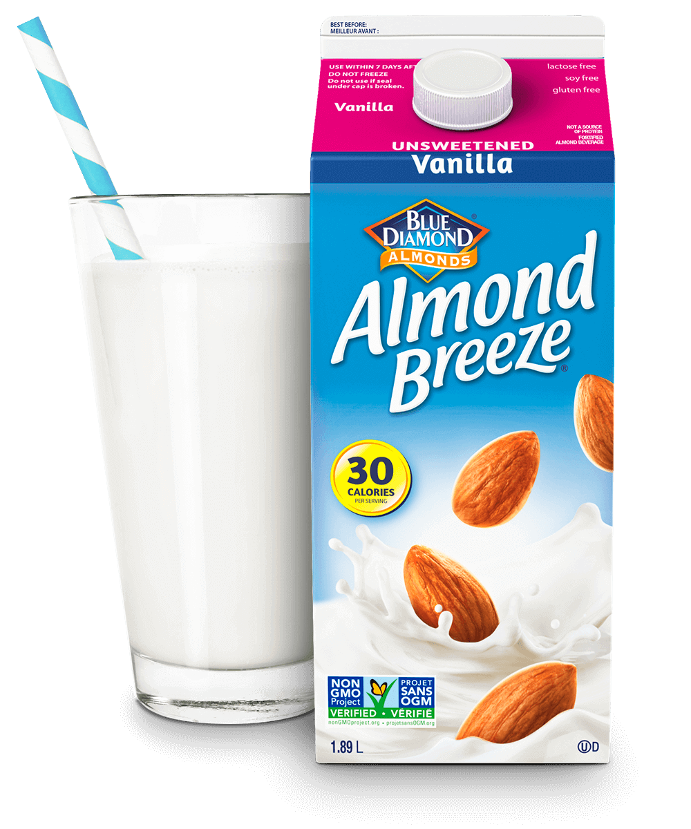 Almond Breeze Refrigerated Unsweetened Vanilla packaging