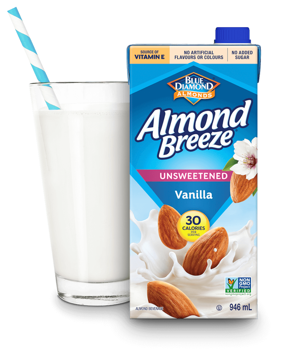 blue diamond almond unsweetened vanilla milk