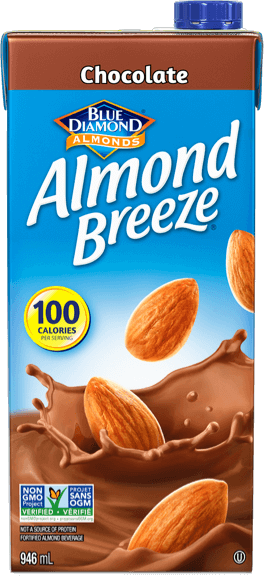 Shelf stable chocolate almond breeze packaging