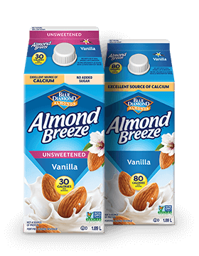 shelf stable blue diamond almond milk