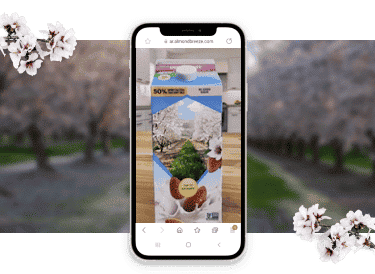 Demonstration of the almond breeze AR app in an almond orchard