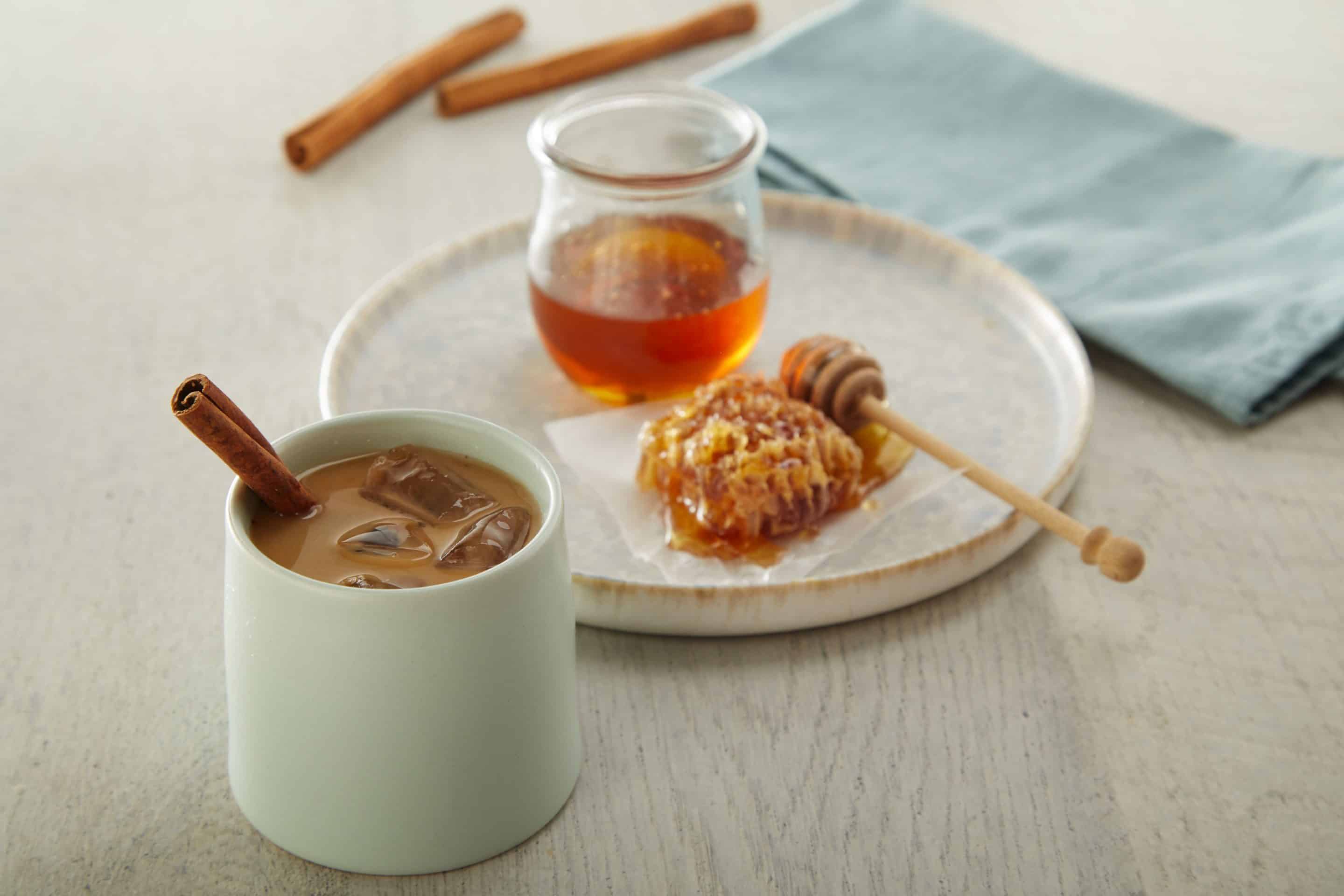 Iced Cinnamon Honey Latte Almond Breeze